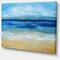Designart - Warm Tropical Sea and Beach - Seascape Canvas Art Print